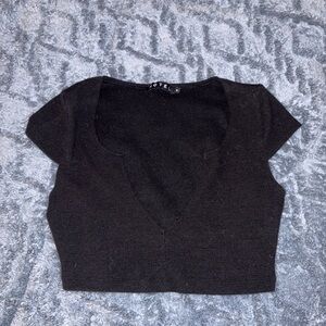 Motel Rocks Black Crop Top